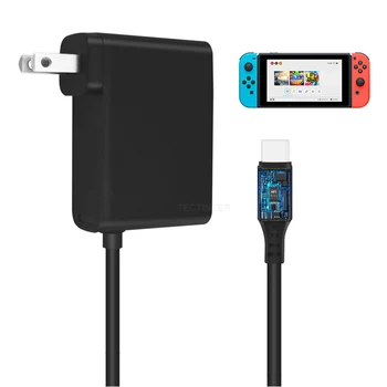 EU & NAM Priključite AC Adapter Polnilec Za Nintendo Stikalo NS Igralno Konzolo 2.4 USB Tip C Moč