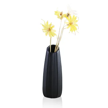 Evropski Stil Belo/Črne Barve Keramične Vaze Namizni Vaza Dekoracijo Doma Namizje Vaza Cvet Organizator Kreativna Darila