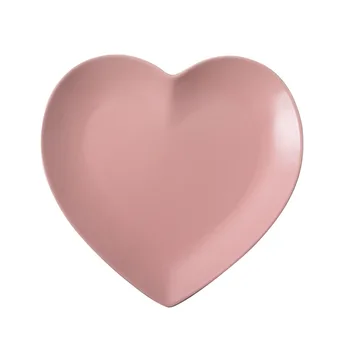 Evropski Trdna Srce Oblika Keramično Ploščo Ljubimec je Porcelana Večerja Jed Anti-skid Zrezek Pladenj za Sadje Solata, Orehi Prigrizek Namizna