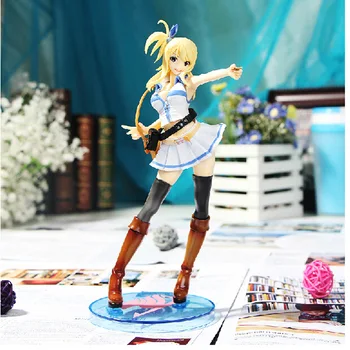 Fairy Tail Lucy Heartfilia Slika Nastu Seksi Anime 230MM Akcijska Figura Model Dekoracijo figura