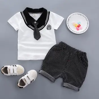 Fantje poletni kompleti oblačil malčka priložnostne bombaža t-shirt+kratke hlače 2pce trenirke za baby fantje za malčke športni obleke oblačila