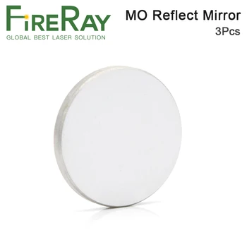 FireRay 3Pcs Mo Reflektivni Ogledalo Dia. 20 25 30 38.1 mm THK 3 mm za CO2 Laser Graviranje Rezanje