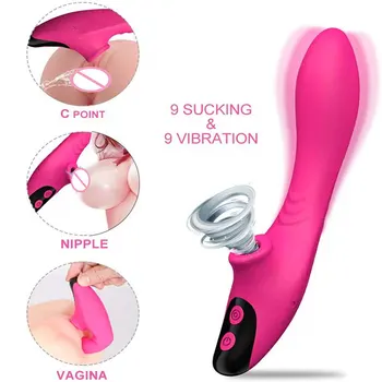 G Samem Sesanju Vibrator za Klitoris Stimulator Wumanizer Nepremočljiva Klitoris Sesanju z 9 Vibracije in Sesanju Načini za Ženske