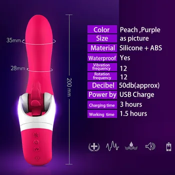 G Spot Vibratorji za Ženske in Močan Motor, Anal Masaža Klitoris Vagine G spot Jezika za Odrasle Erotično Intimno Sex Igrača za Par