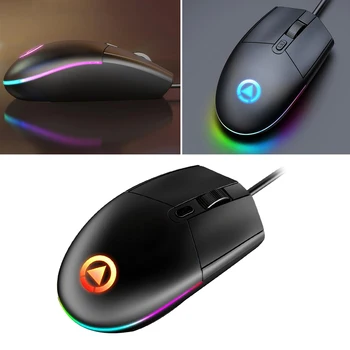 G3SE Žično Gaming Mišk Miško USB RGB Če Lučka za Prenosni RAČUNALNIK Računalnik Črna