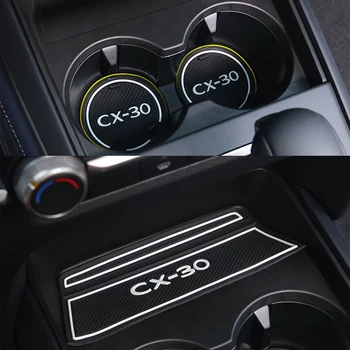 Gume 11pcs Za Mazda CX-30 CX30 CX 30 2020 Avtomobilska Vrata, Mat, Anti-slip Pokal Pad Notranje opreme Vrata Reže Pad Opremo