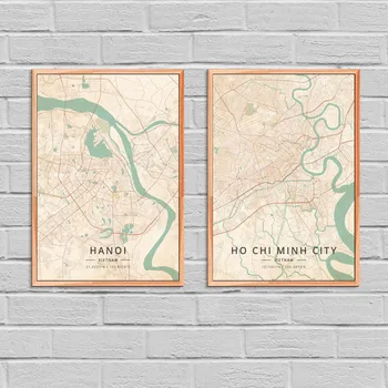 Hanoi Ho Chi Minh City Vietnam-Plakat