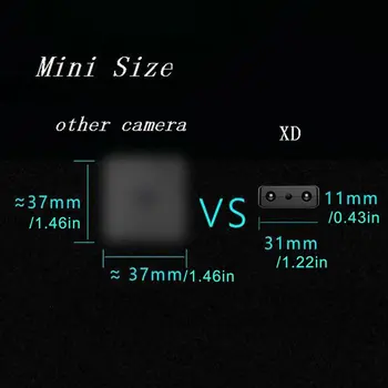HD Mini Wifi Kamera IR-Cut Cloud Storage IP/AP Fotoaparat AI Človeško Zaznavanje Fotoaparat Daljinski Alarm Kamere Max Podporo 128G