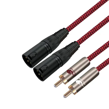Hi-fi Avdio Kabel 2 RCA 2 XLR 3 Pin za Ojačevanje Zvoka Polje Dvojno XLR Dvojni RCA Kabla za Mikrofon pozlačeni 1M 2M 3M 5M 8M