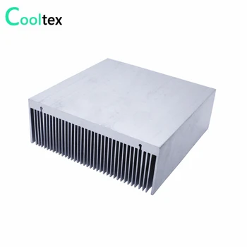 (High power) 125x125x45mm Aluminija HeatSink hladilnega telesa Radiator za Elektronske LED Ojačevalnik HLADILNIK za hlajenje