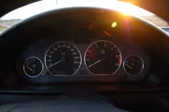 Hitrost Meter Dekor Mat Krom Profil Gruče Bezal nadzorno ploščo google chrome izbiranje obroč Za BMW E36 M M3 GT Z3