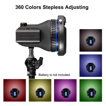 HL-180RGB COB Video Lučka RGB Barvno LED Luči 360 Barve Kamere, Osvetlitev, za Kamere YouTube Fotografija