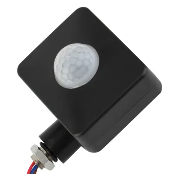 Home Security Alarm Systen LED PIR Visoko Občutljivost Senzor Gibanja Detektor Nepremočljiva Prostem IP65 Nastavljiv PIR Stikalo