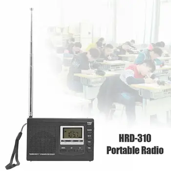 HRD-310 Radio FM, MW SW Digitalna Budilka FM Radijski Sprejemnik w/Slušalke Predvajalnik Glasbe Zvočnik