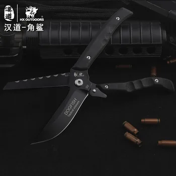 HX na PROSTEM preživetje večnamenski nož, škarje z dvojnim namenom D2 rezila visoke trdote nož za lov pripomoček Noži ročno orodje