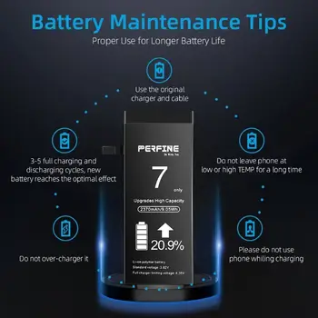 I7 Baterijo Telefona 2370mAh Posodobijo Zmogljivosti Združljiv z IP7 A1660 A1778 A1779 Nove Li-Polymer vgrajena Baterija + Zamenjati Orodje