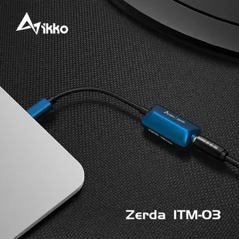 Ikko Zerda ITM03 USB Tip-C do 3,5 mm 32Bit/384kHz DSD256 HiFi DAC za Windows/Android/iOS/OS