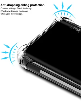 IMAK Ohišje Za Nokia 7.2 Shockproof Silikonski Mehko Pregleden TPU Kritje Za Nokia 6.2 Primeru Filma