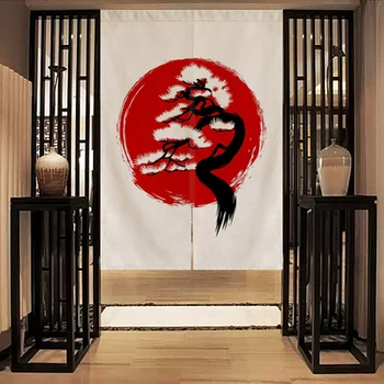 Japonski slog je restavracija tkanine, zavese Samurai warrior particijo vrata zaslon, kuhinjo, okna, stene doma dekoracijo