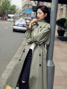 Jarek plašč 2020 novi korejski priložnostne svoboden žensk Britanski stil nad kolena moda temperament plašč tide
