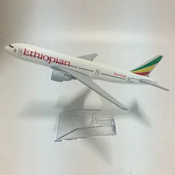 JASON TUTU 16 cm Etiopski letalske družbe Boeing b777 Letalo Model za Letenje Zrakoplovov Model Diecast Metal 1:400 lestvica Letal