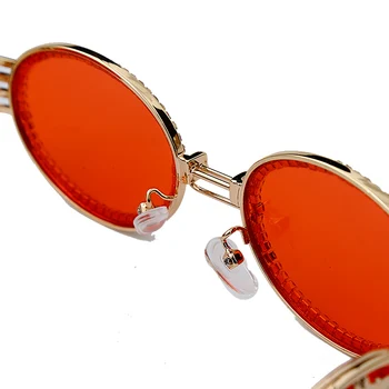 JASPEER Diamond sončna Očala Moški Ženske Zmaj Letnik Okrogla sončna Očala Kovinski Okvir Steampunk Črno Zlato blagovne Znamke 2020 sončna Očala