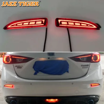 JAZZ TIGER Multi-funkcijo Avto LED Zadnja Svetilka za Meglo Zavorna Luč Dinamične Vključite Opozorilne Luči Dekoracijo Lučka Za Mazda 6 2013 - 2018