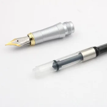 Jinhao 250 darilo pen črna črta kovinsko Zlato Trim M Nib Nalivno Pero