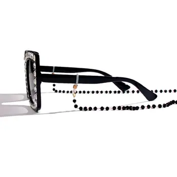 JJFOUCS Moda Akrilni Biseri Očala Verige za Ženske Non-slip Multicolor Kroglice Očala Kabel sončna Očala, Nakit Ogrlica Darilo