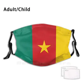 Kamerun Tiskalni Stroj Filter Proti Prahu Usta Masko Zastave Zastave Afriki, Afriška Zastav Kamerun Republika Kamerun Ljubezen Douala