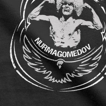 Khabib Nurmagomedov Majica s kratkimi rokavi Moški MMA Borec Dagestana Rusija Grafični Oblačila Kratek Rokav Vintage T-Majice O Vratu Bombaž Tees