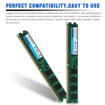 KingJaPa DDR 2 3 DDR2 DDR3 / PC2 PC3 1GB, 2GB 4GB 8GB 16GB Računalnik Namizni RAČUNALNIK RAM Pomnilnika PC3-12800) 1600MHz 1333 800MHz
