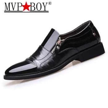 Klasični Poslovni Moške Obleko, Čevlje, Modno Elegantna Formalno Poročni Čevlji Moški Zdrsne Na Urad Oxford Čevlji Za Moške Črne Plus 38-47