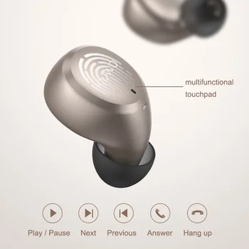 KUWO TWS Res Brezžične Stereo Slušalke Bluetooth V5.0 Čepkov se Dotaknite Gumba z Polnjenje Box