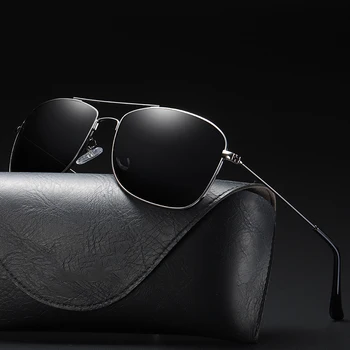 Kvadratni Polarizirana sončna Očala Moških UV400 Ogledalo Moda Letalstva Moški Rjava sončne Očala za Ženske, Za Moške 2019 Novo UV400 Oculos de sol