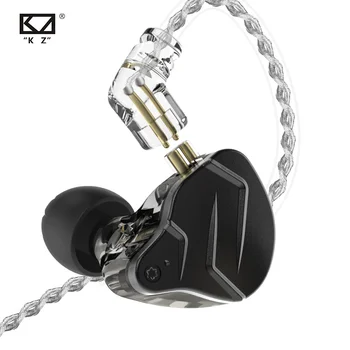 KZ ZSN Pro X Kovinski Slušalke 1BA+1DD Hibridne tehnologije, HIFI V Uho Zaslon Slušalke Bas Čepkov Šport šumov Slušalke