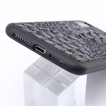LANGSIDI Pravega Usnja primeru za iphone 12 Pro max 12 3D Krokodil Tekstura Usnja primerih za iphone X XS 11 pro max 12 mini