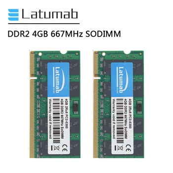 Latumab DDR2 RAM 4GB 8GB 16GB 667mhz SODIMM Pomnilnik PC2-5300 Prenosni Pomnilnik RAM 200 Zatiči 1.8 V, RAM DDR2 Prenosni Pomnilniški Modul