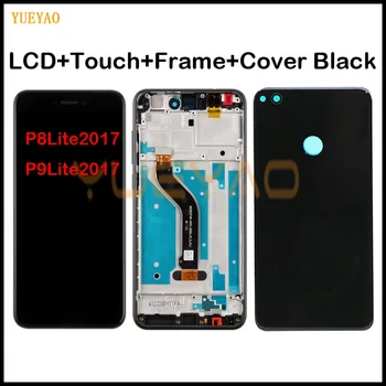 LCD+Okvir Za HUAWEI P8 Lite 2017 Lcd Zaslon Zamenjava Za Huawei P9 Lite 2017 LCD Zaslon PRA-LA1 PRA-LX1