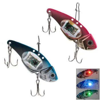 LED Luči Fishing Lure Trojno Kavelj Elektronski Ribolov Lučka Vabe Reševanje Ribe, Vaba Svetlobe Utripajoča Lučka