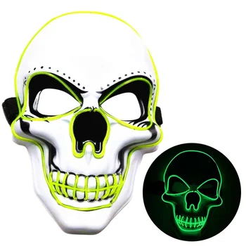 LED Masko EL Svetlobna Masko Fluorescentna Ples Mask Hladno Svetlobna Masko Cosplay Propsfor zabavo za noč Čarovnic Halloween Party Masko