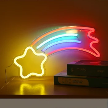 Led Neon Sanje Pozdravljeni Banana Stenske Luči Trgovina Prijavite Svetlobe Doma Dekoracijo Nočna Lučka za Božično zabavo, Okna Okraski USB Pogon