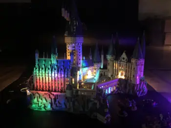 LED Svetloba Nastavite Za Harri Potter Hogwart Grad Združljiv z 71043 16060 Stavbe, Bloki, opeke lepining Igrače Darila