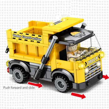 LegoINGly Igrače Majhnih Delcev, gradnikov Inženiring Serije Self-Damping Tovornjak Montaža Ustvarjalne DIY Kit za Otroke