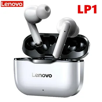 Lenovo LP1 TWS Brezžične Slušalke Bluetooth 5.0 Dual Stereo Zmanjšanje Hrupa Bas Touch Kontrole 300mAH Baterije IPX4 Nepremočljiva