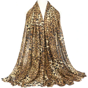 Leopard šal pashmina za ženske šali živali tiskani bombaž pozimi rute, ženski ukradel dolgo sjaal foulard femme bufanda mujer