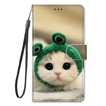Lep Luštna Mačka Usnjena torbica Za Apple iPhone 11 7 8 6s 6 Pro XR X XS Max Magnet Flip Knjige v Primeru Pokrov Za IPhone 11 8 Pro Max