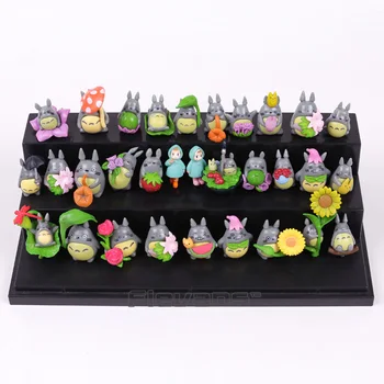 Lepe Risanke Moj Sosed Totoro Mini PVC Številke Igrače DIY Miniaturni Dekoracijo Lutke 30pcs/set 3~5 cm