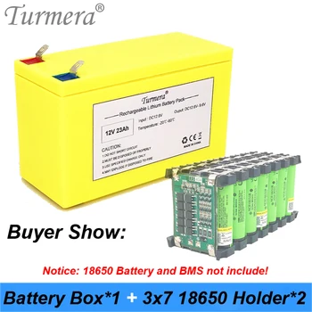 Litijeva Baterija za Polnjenje Škatla za Shranjevanje s 3x7 Nosilec za 12V 24V Neprekinjeno Napajanje in E-kolo Uporaba Baterije Turmera