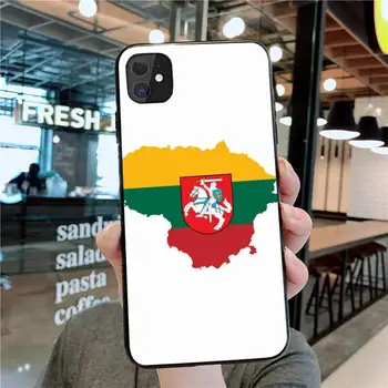 Ljubim Litva zastava banner Mehko Telefon Primeru Kritje za iPhone 11 pro XS MAX 8 7 6 6S Plus X 5S SE 2020 XR primeru
